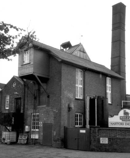 T. D. Ridley & Sons Brewery at Hartford End. Built in 1842 it is the only remaining operational brewery in Essex, still managed by the founder's family.