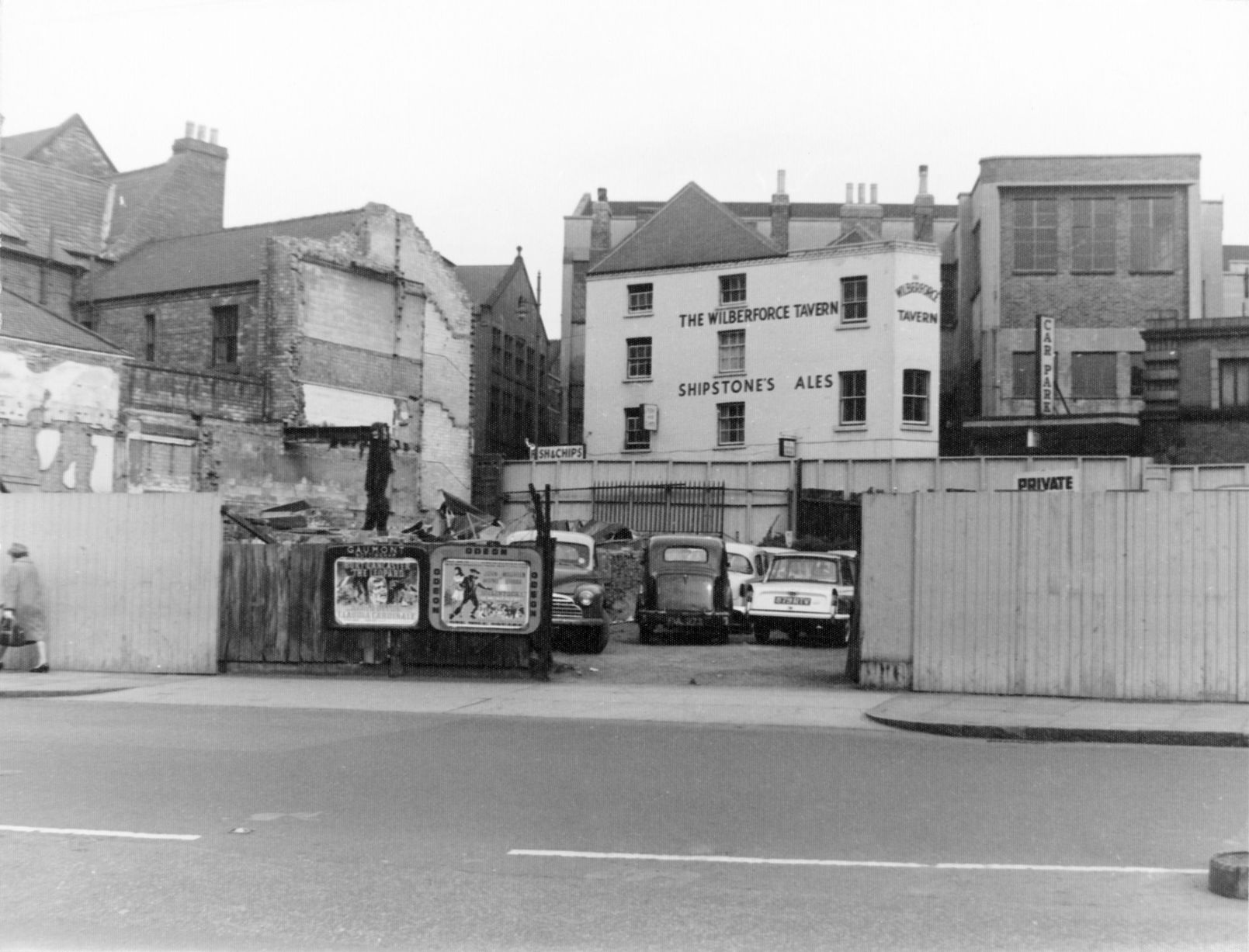Wilberforce Tavern, Wollaton Street, Nottingham, 1964. Photo courtesy nottinghampost.com