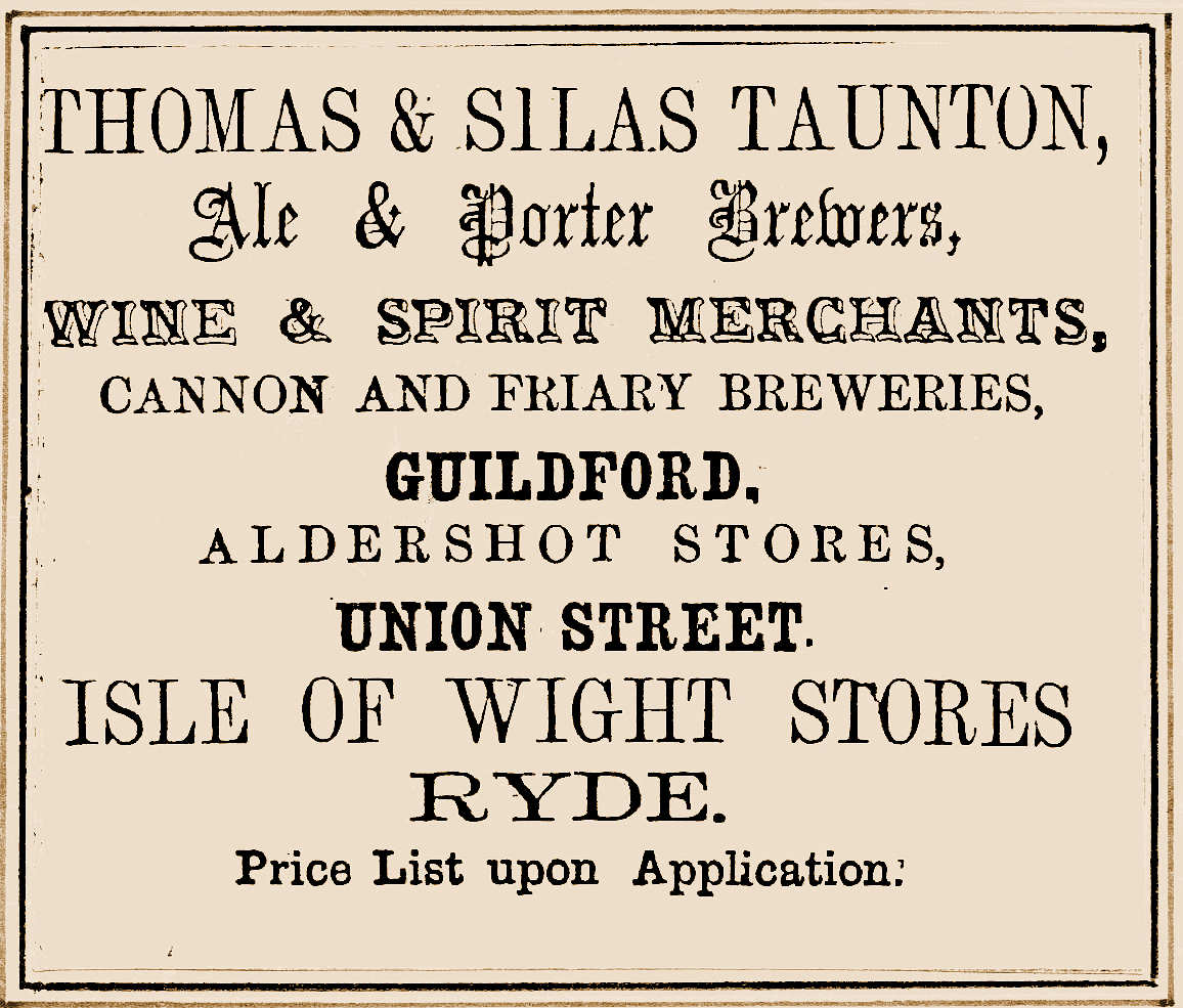 An advert from 1867