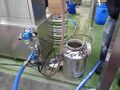 The vacuum break vessel and tiny detergent tank for the IC bottling machine