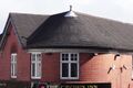 Crown Inn, Heanor, 2010. Fading Hardy's sign on the roof.
