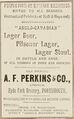 An advert from 1896