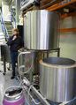 Head Brewer Christa Sandquist and her 160L nano plant