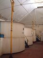 A set of redundant open round fermenters still in situ