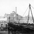 The Nottingham Brewery in the background of Victoria Station, during construction, c1894-8. Courtesy the Nottinghamshire Pub History site & picturenottingham.co.uk