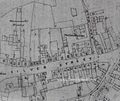 An extract from the Warminster Local Board's Surveyor's Map showing the location of 22 Silver Street and the proximity of the Warminster Brewery. Courtesy http://www.dannyhowell.net.