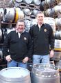Brewery proprietors Geoff Mumford and Bruce Wilkinson