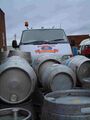 Casks and the brewery van