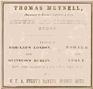 Courtley ad 1851 Meynell Hedon.jpg