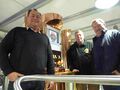 Proprietor Mark Roberts, Head Brewer Ian Dale and engineering consultant John Bowler