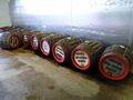 There are 36 wooden firkins for the St Kew pub in Wadebridge