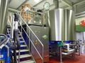 The brewplant is by Kaspar Schultz from Bamberg, grist case on the left and whirlpool on the right