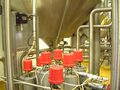 Routing valves below a yeast tank