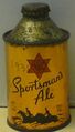An early example of beer in a can