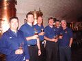 The brewing team in front of Hansen propagator No 200; Keith Lugton, Gavin Barrack, Graeme Fisher, Sandy Manson, Ivor Reid and John Kelly