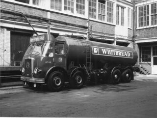 File:Whitbread Tanker at Sundial Court opposite the main brewery building.jpg