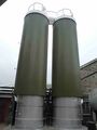 A pair of new conical fermenters
