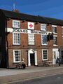 The Red Lion pub prominently badged with the Joules name