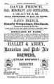 Hallett & Abbey 1866. An early example of British 'Bavarian' beer. Note the Dolphin trade mark.