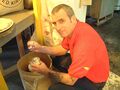 Head Brewer Peter Goldsborough counts out copper fining tablets