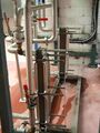 A chilled liquor and glycol wort heat exchanger set up with glycol being used in the warmer weather