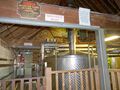 View showing the rather cramped brewery - mind your head! The plant is a 40 brl one by Moeschle.