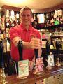 Kevin Slater is mine host at the Old Cottage pub once the British Oak behind the Burton Town Hall